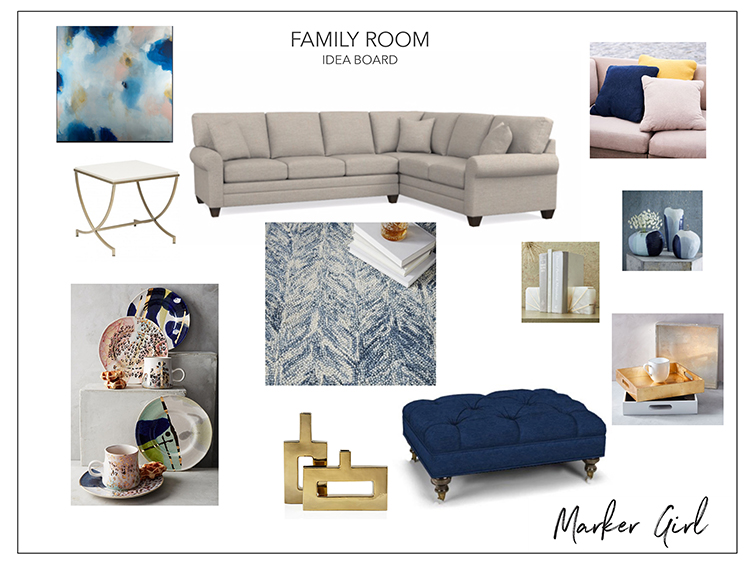 Houston Family Room - Room in a Day | Marker Girl