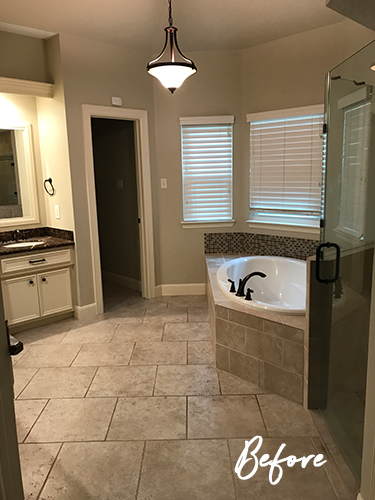 girly master bathroom