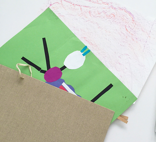 kids artwork in portfolio